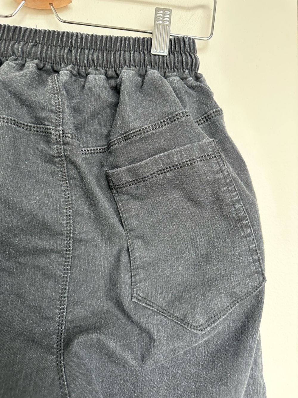 Fear of God Inspired Jogger Jeans Skull Graphic Streetwear Denim Faded Black Sz8 - Picture 10 of 13